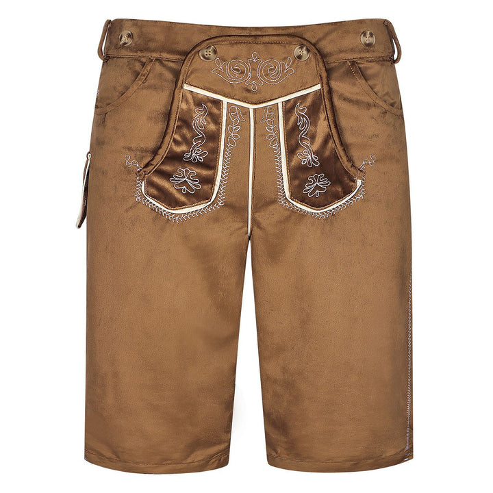 Herren nan kurze Trachtenhose mit besticktem Hosenlatz und Komfortbund Echo Archiv