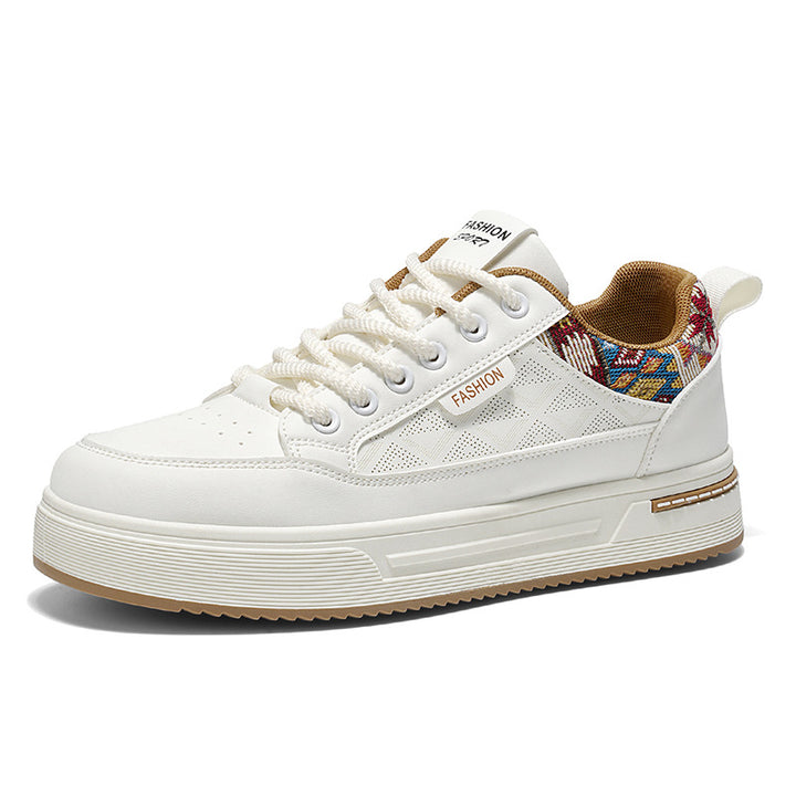 Damen Plateau-Sneaker mit Zierstickerei und gepolsterter Komfortsohle Echoarhiv – Névara