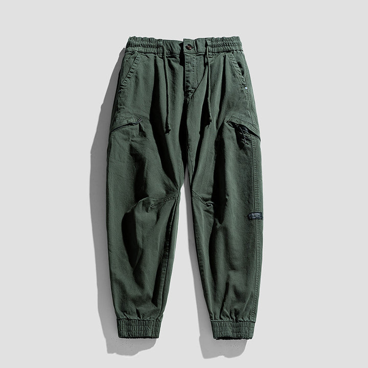 Herren Cargo-Jogginghose im Utility-Look mit elastischem Bund, Kniepaneelen und Klappentaschen Echo Archiv