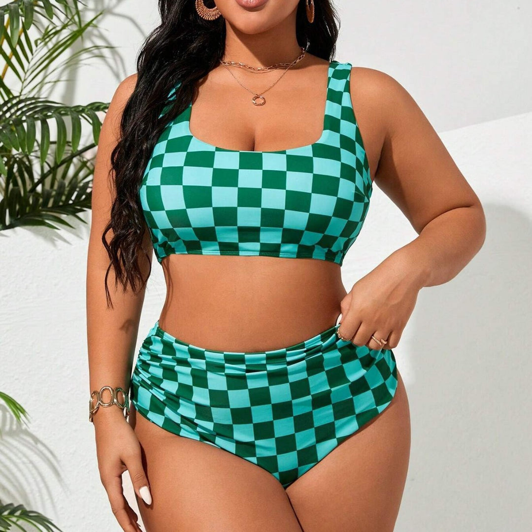 Damen Bikini-Set mit modischem Karomuster Echo Archiv