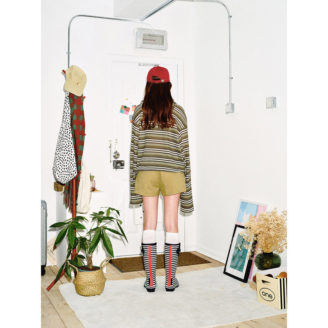 Damen Strick‑Kapuzenpullover mit Katzenohren und Kängurutasche Echoarchiv