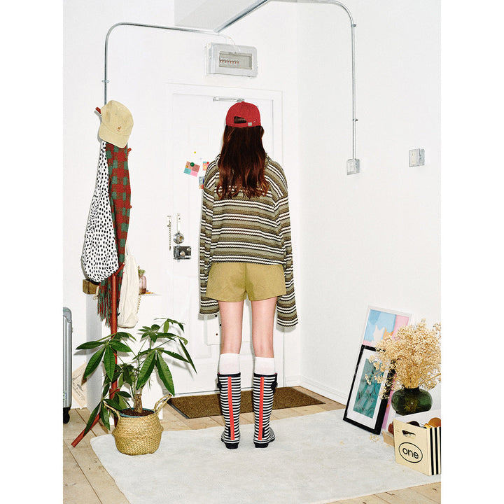 Damen Strick‑Kapuzenpullover mit Katzenohren und Kängurutasche Echoarchiv