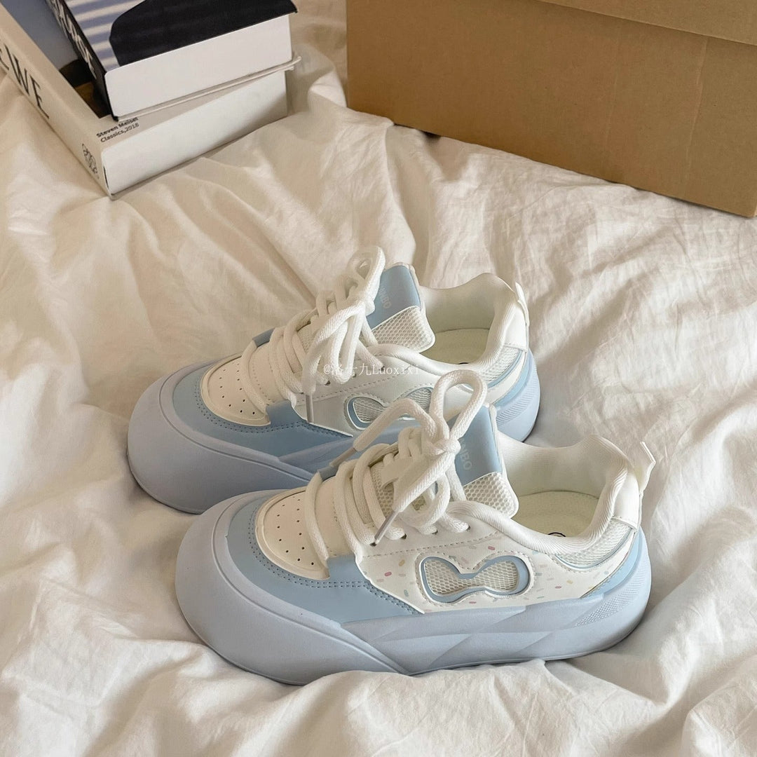Damen Sportliche Sneakers mit dicker, flexibel dämpfender Sohle Echo Archiv