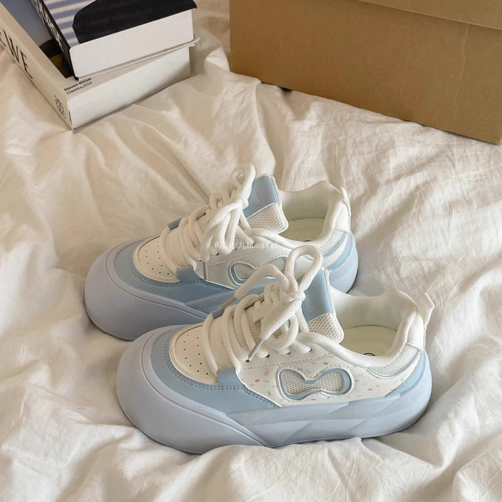 Damen Sportliche Sneakers mit dicker, flexibel dämpfender Sohle Echo Archiv