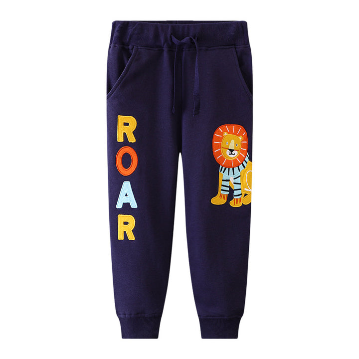 Jungen Sweatpants mit kreativem Löwen-Design Echo Archiv
