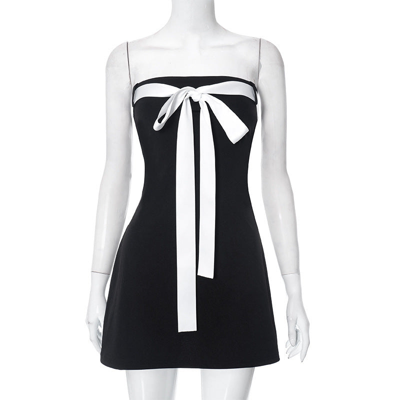 Damen Bandeau-Kleid mit dekorativem Schleifenelement und figurbetontem Schnitt Echo Archiv