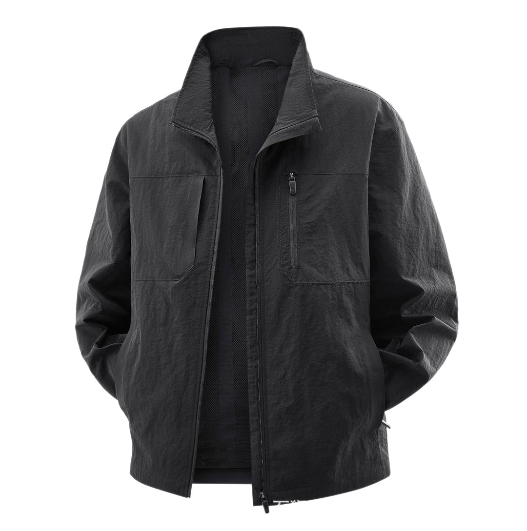 Herren Leichte Field-Utility-Jacke mit Mesh‑Futter, Stehkragen und Reißverschlusstaschen Echo Archiv