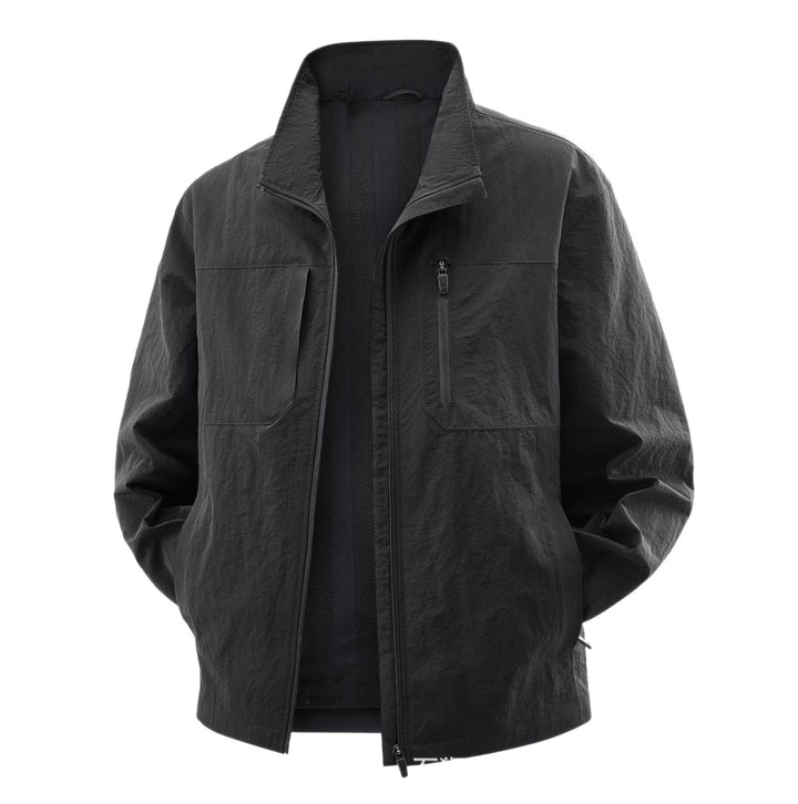 Herren Leichte Field-Utility-Jacke mit Mesh‑Futter, Stehkragen und Reißverschlusstaschen Echo Archiv
