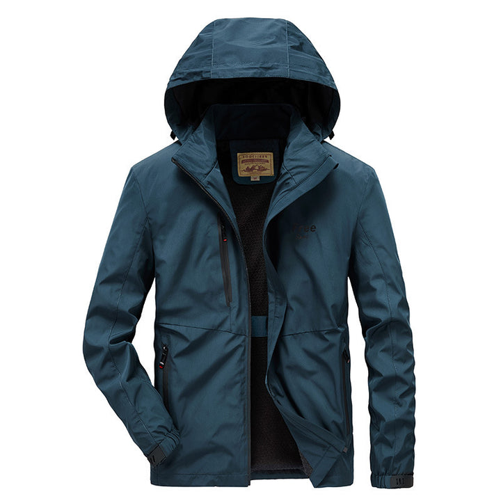 Herren Wasserfeste Softshelljacke mit Kapuze und Fleecefutter, winddicht und atmungsaktiv Echo Archiv