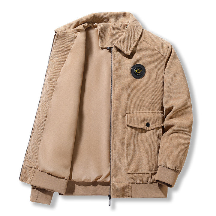 Herren modische Cordjacke mit praktischen Taschen Echo Archiv