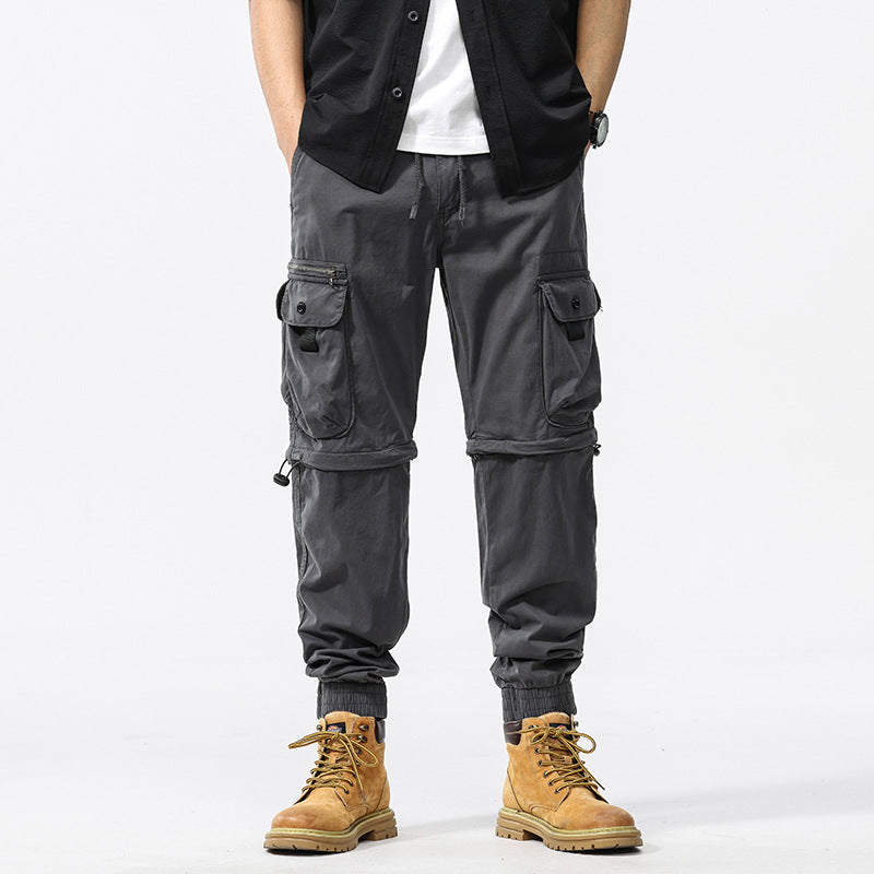 Herren funktionale Cargo-Hose mit verstellbarem Bund und Mehrzwecktaschen Echoarchiv
