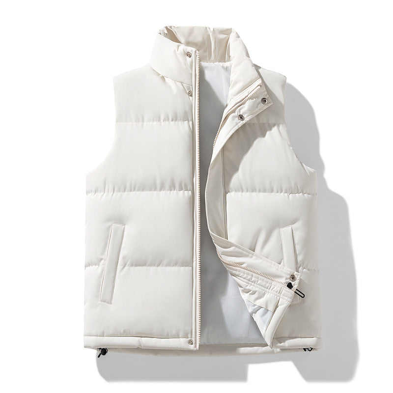 Herren Isolierende Outdoor-Steppweste mit hohem Kragen, 2‑Wege‑Reißverschluss & verdeckten Eingrifftaschen Echoarchiv