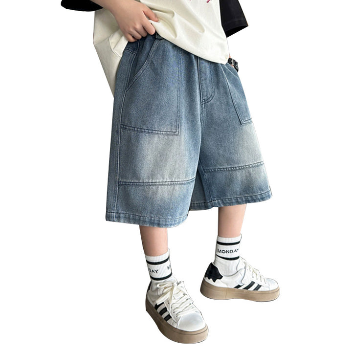 Jungen lässige Denim-Shorts mit großen Taschen Echo Archiv