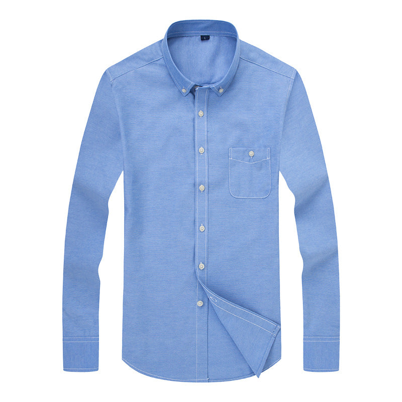 Herren Business-Hemd mit Button-Down-Kragen und Brusttasche Echoarchiv