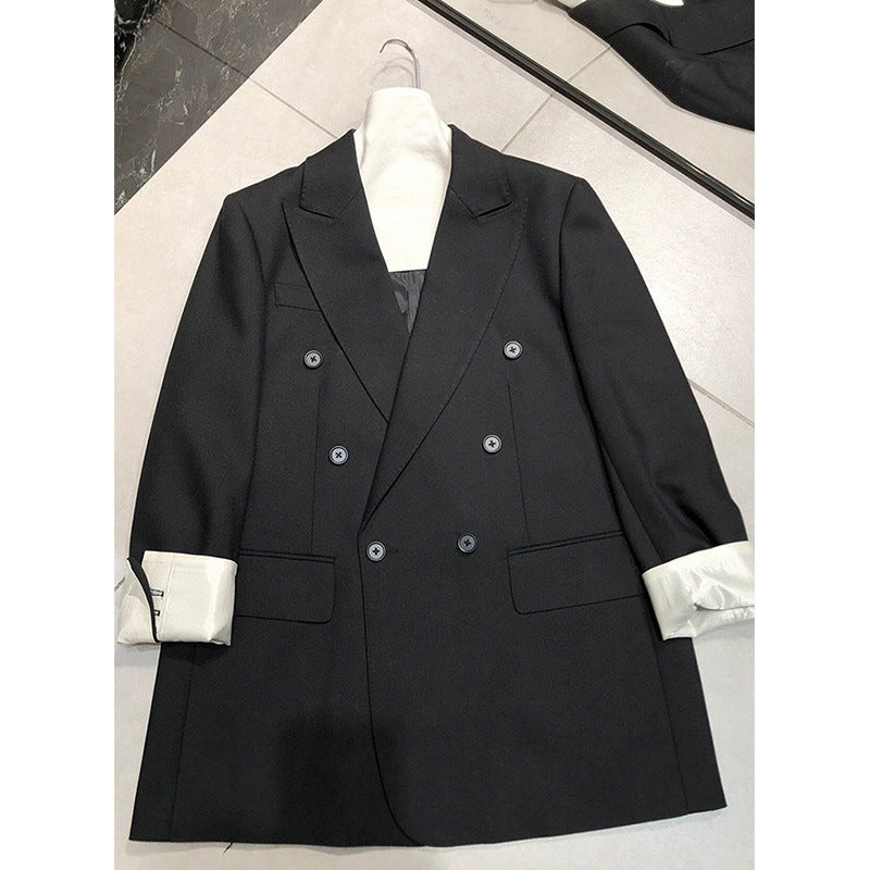 Damen Doppelreiher Wollblazer Echoarchiv