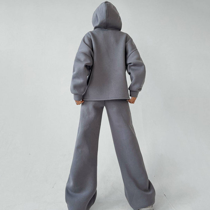 Damen nan weiches Oversize Hoodie mit weitem Schlag Jogginghose Set Echo Archiv