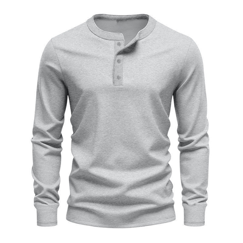 Herren Langarmshirt mit Knopfleiste Echoarchiv