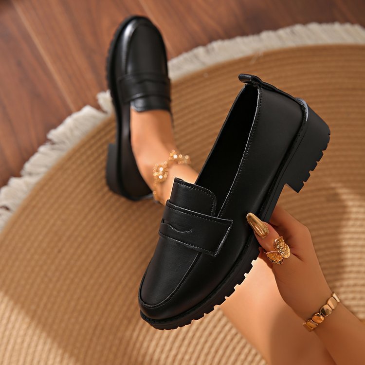 Damen Loafers aus hochwertigem Leder mit bequemer Laufsohle Echoarchiv