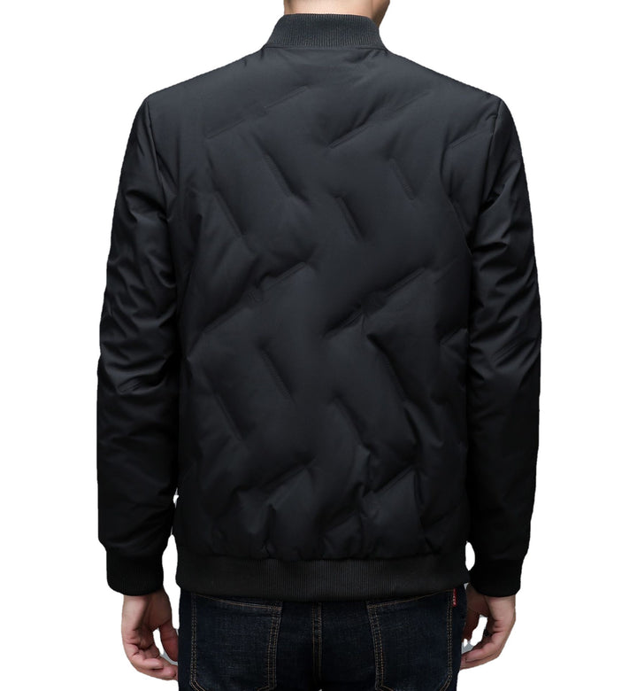 Herren Stepp-Bomberjacke mit hohem Kragen und reflektierenden Details Echoarchiv