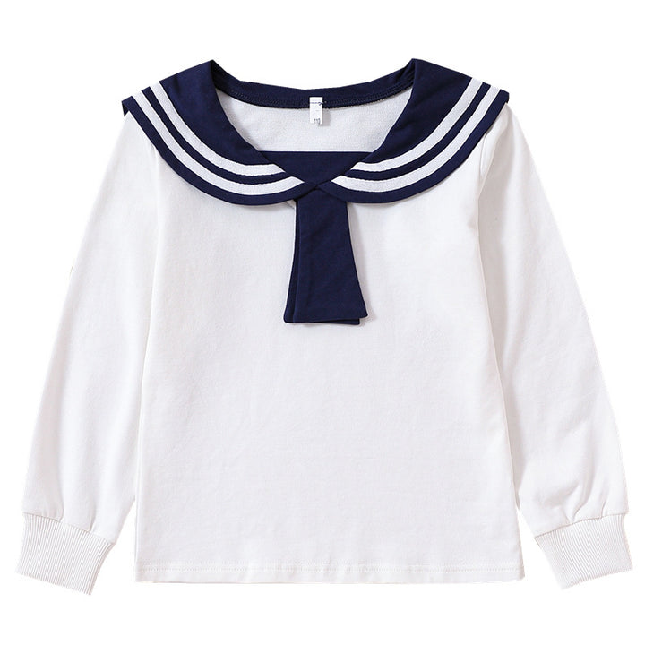 Mädchen Matrosen Sweatshirt mit stylischem Kragen Echo Archiv