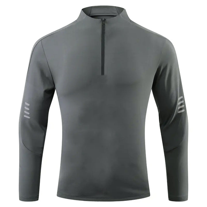 Herren Funktions-Langarmshirt mit hohem Kragen und innovativem Reißverschluss Echoarchiv