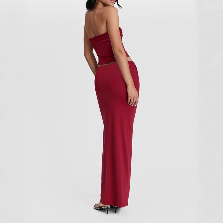 Damen Wickeloberteil mit Knotendetails und figurbetontem Design Echo Archiv
