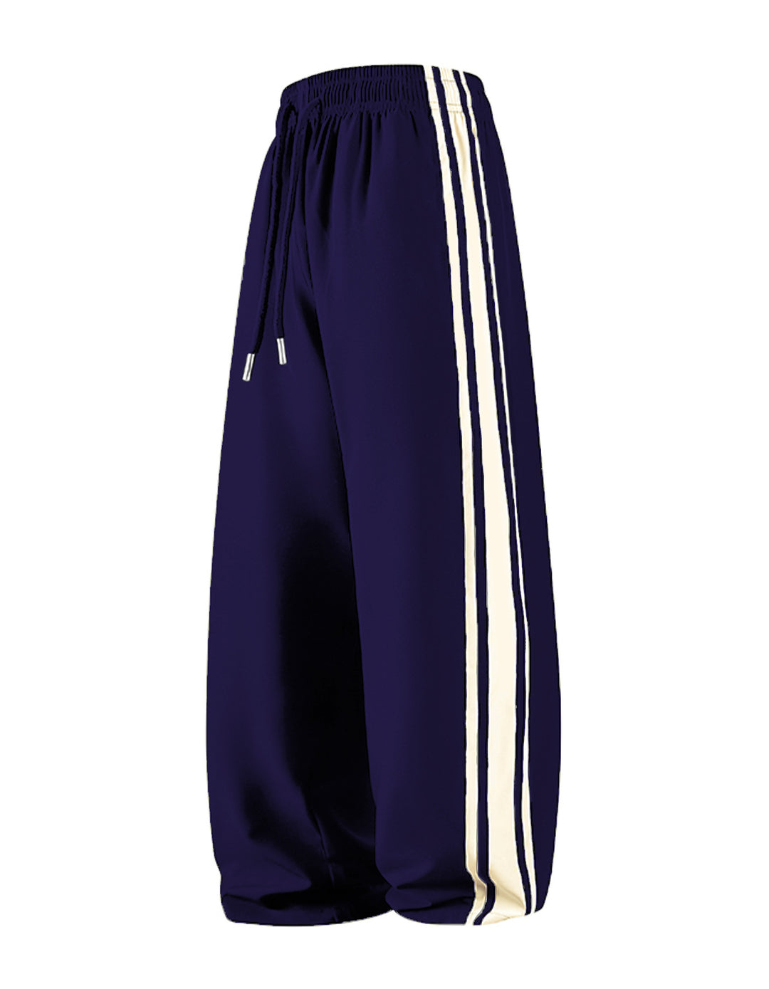 Damen Weite Trackpants mit Tunnelzugbund und seitlichen Kontraststreifen Echo Archiv