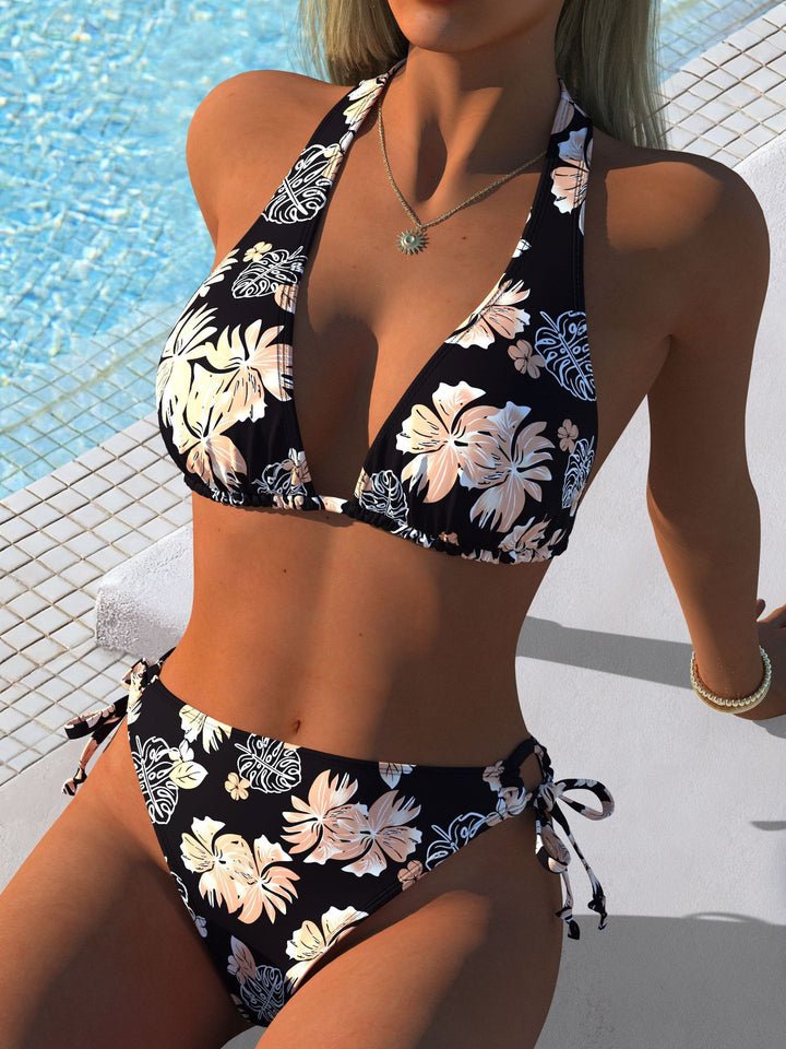 Damen Triangel-Bikini mit elegantem Animal-Print und verstellbaren Trägern Echo Archiv