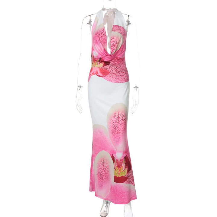 Damen Elegantes Maxikleid mit floralem Design Echo Archiv