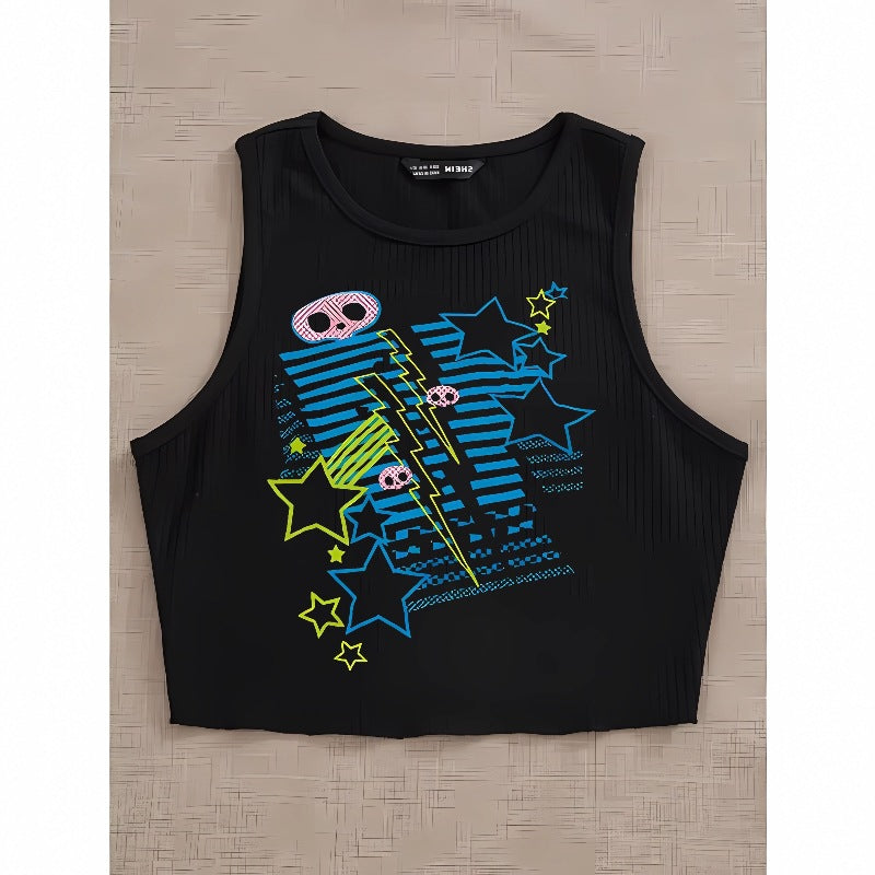 Damen T-Shirt mit lebhaftem Grafiken und einzigartigem Design Echo Archiv