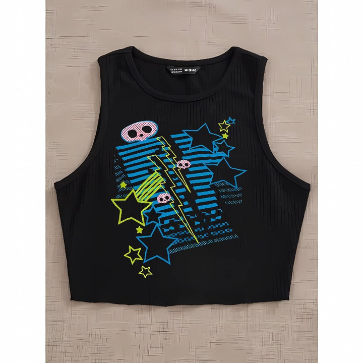 Damen T-Shirt mit lebhaftem Grafiken und einzigartigem Design Echo Archiv