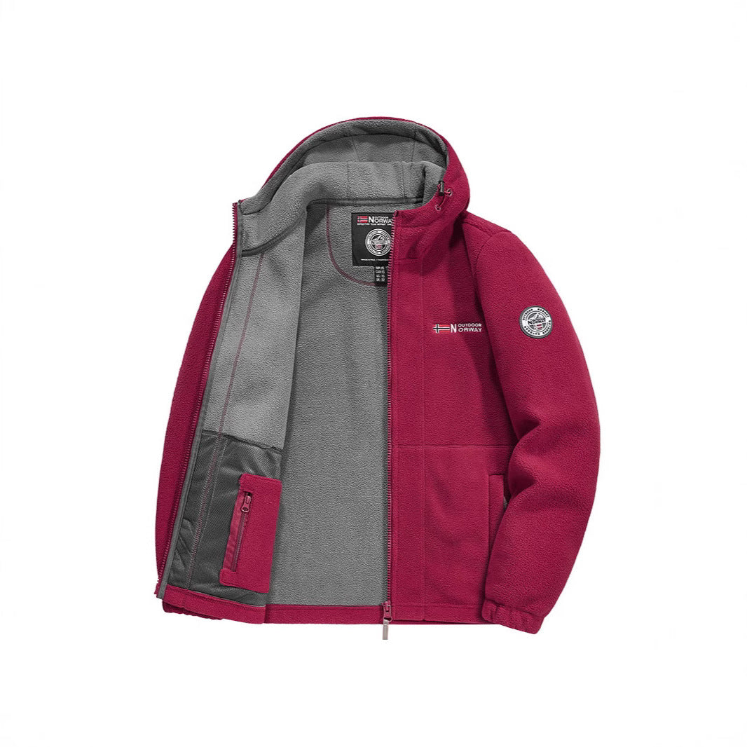 Herren Fleecejacke mit praktischem Kragen Schutz Echo Archive