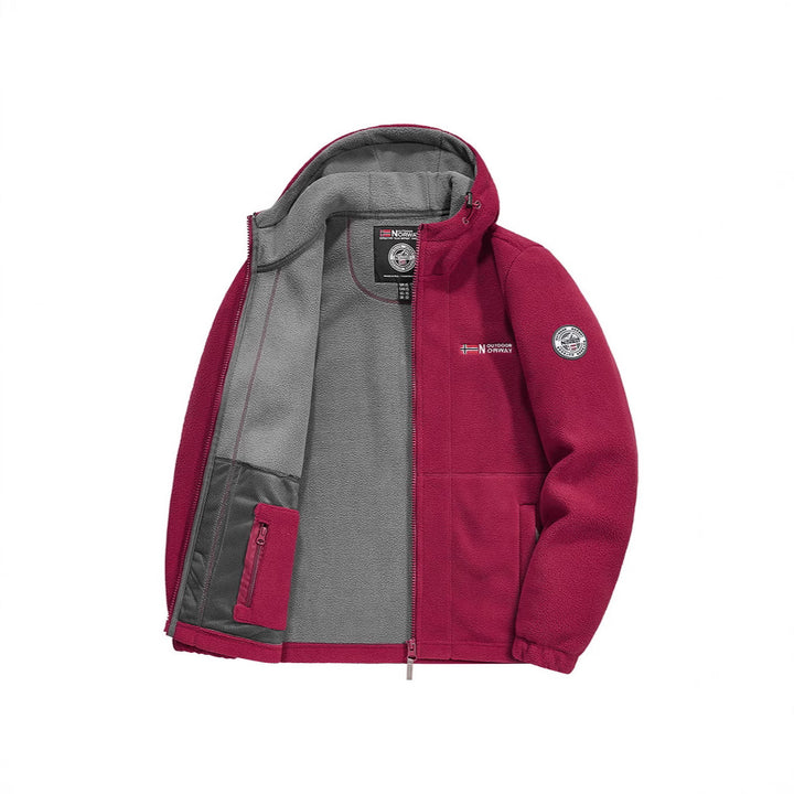 Herren Fleecejacke mit praktischem Kragen Schutz Echo Archive