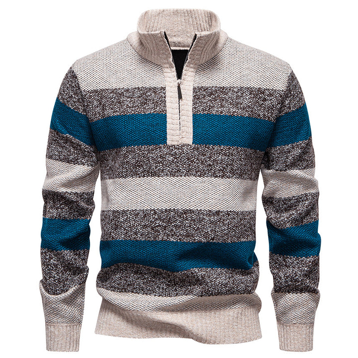 Herren modischer Pullover mit Stehkragen Echoarchiv