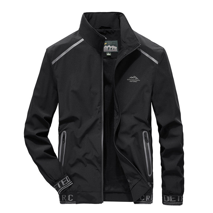 Herren Softshelljacke mit reflektierenden Einsätzen, wasserabweisenden Reißverschlusstaschen und hohem Stehkragen Echo Archiv
