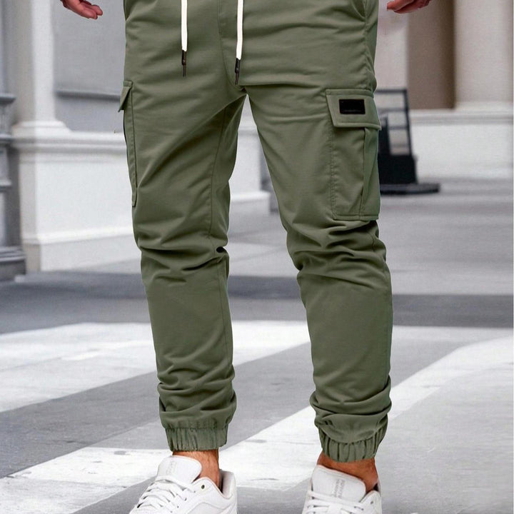 Herren Cargo-Hose mit elastischem Bund und multifunktionalen Taschen Echoarchiv