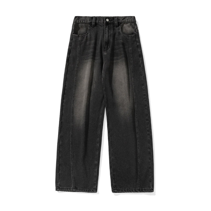Damen Palazzo-Jeans mit hoher Taille, markanter Mittelnaht und weitem Bein Echo Archiv