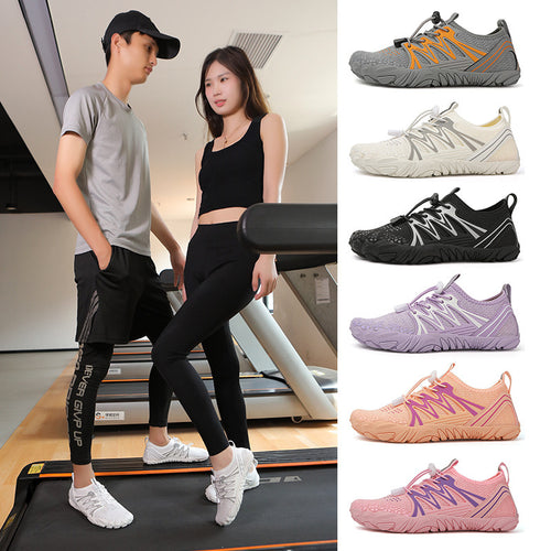 Damen leichte Wasserschuhe mit schnelltrocknendem Strickoberteil, elastischem Zugverschluss und rutschfester Profilsohle Echo Archiv