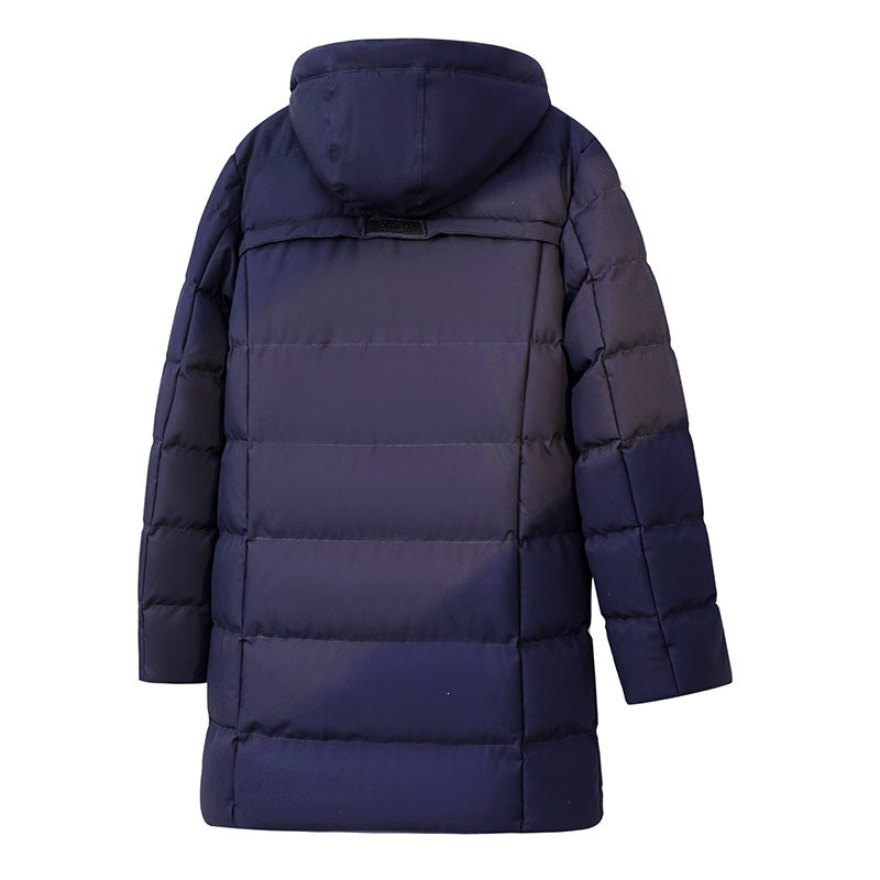 Herren Wattierter Parka im Duffle‑Stil mit Kapuze und großen Pattentaschen Echoarchiv