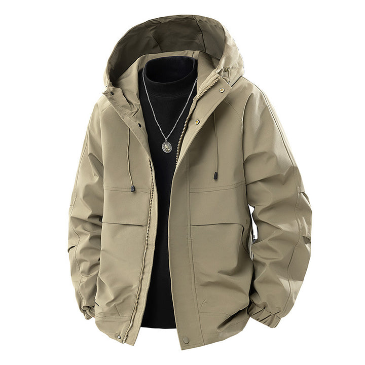 Herren Technische Kapuzen-Outdoorjacke mit Utility-Taschen und winddichter Membran Echo Archiv