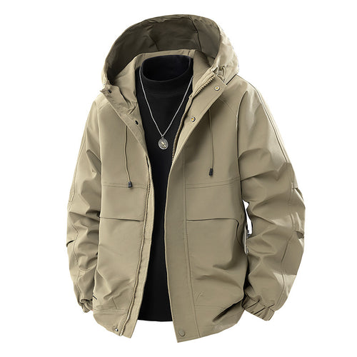 Herren Technische Kapuzen-Outdoorjacke mit Utility-Taschen und winddichter Membran Echo Archiv