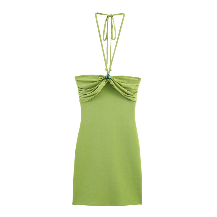 Damen Minikleid mit raffinierten Rüschendetails und schickem Halterneck Echo Archiv