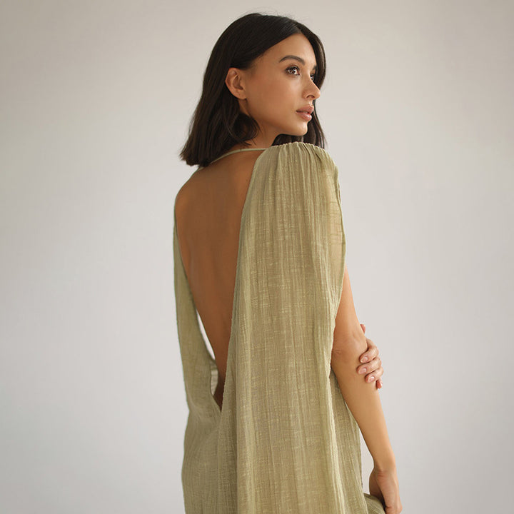 Damen luftiges Strandkleid mit Bindegürtel Echo Archiv