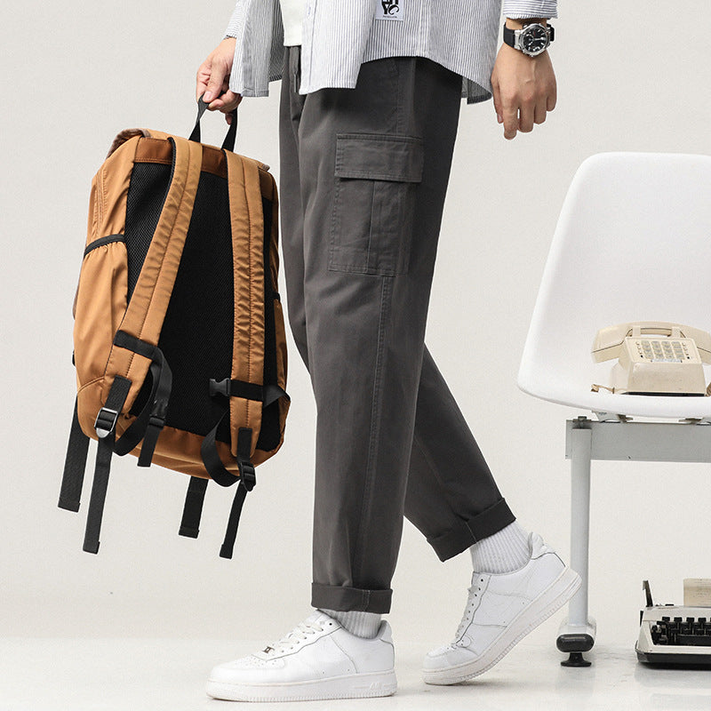 Herren bequeme Cargo-Hose mit elastischem Bund und praktischen Taschen Echoarchiv