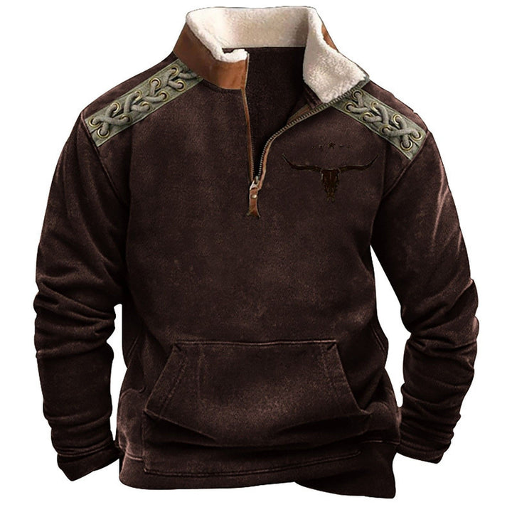 Herren Modischer Hoodie mit Kapuze und maritimem Druck Echoarchiv