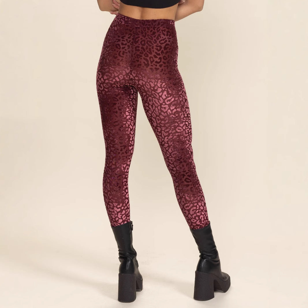 Damen Hochtaillierte Leggings mit animalischem Muster Echo Archiv