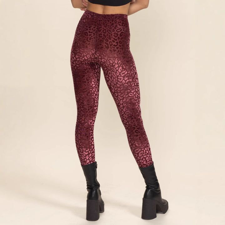 Damen Hochtaillierte Leggings mit animalischem Muster Echo Archiv