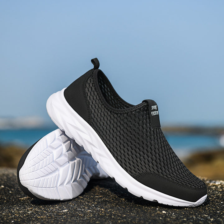 Unisex Atmungsaktive Schlupfsneaker aus Mesh mit rutschfester Leichtsohle – Norré