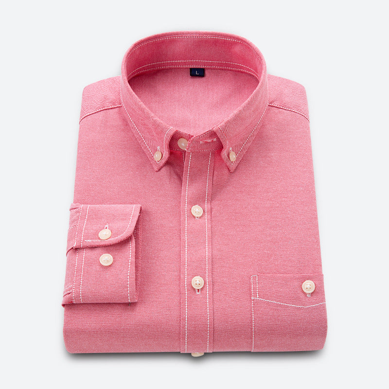 Herren Business-Hemd mit Button-Down-Kragen und Brusttasche Echoarchiv