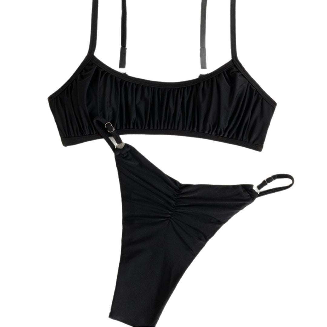 Damen Bikini-Set mit romantischen Rüschendetails und verstellbaren Trägern Echo Archiv